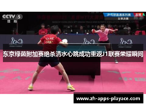 东京绿茵附加赛绝杀清水心跳成功重返J1联赛荣耀瞬间